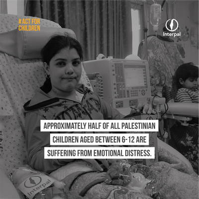 Approximately half of all Palestinian children aged between 6-12 are suffering from emotional distress