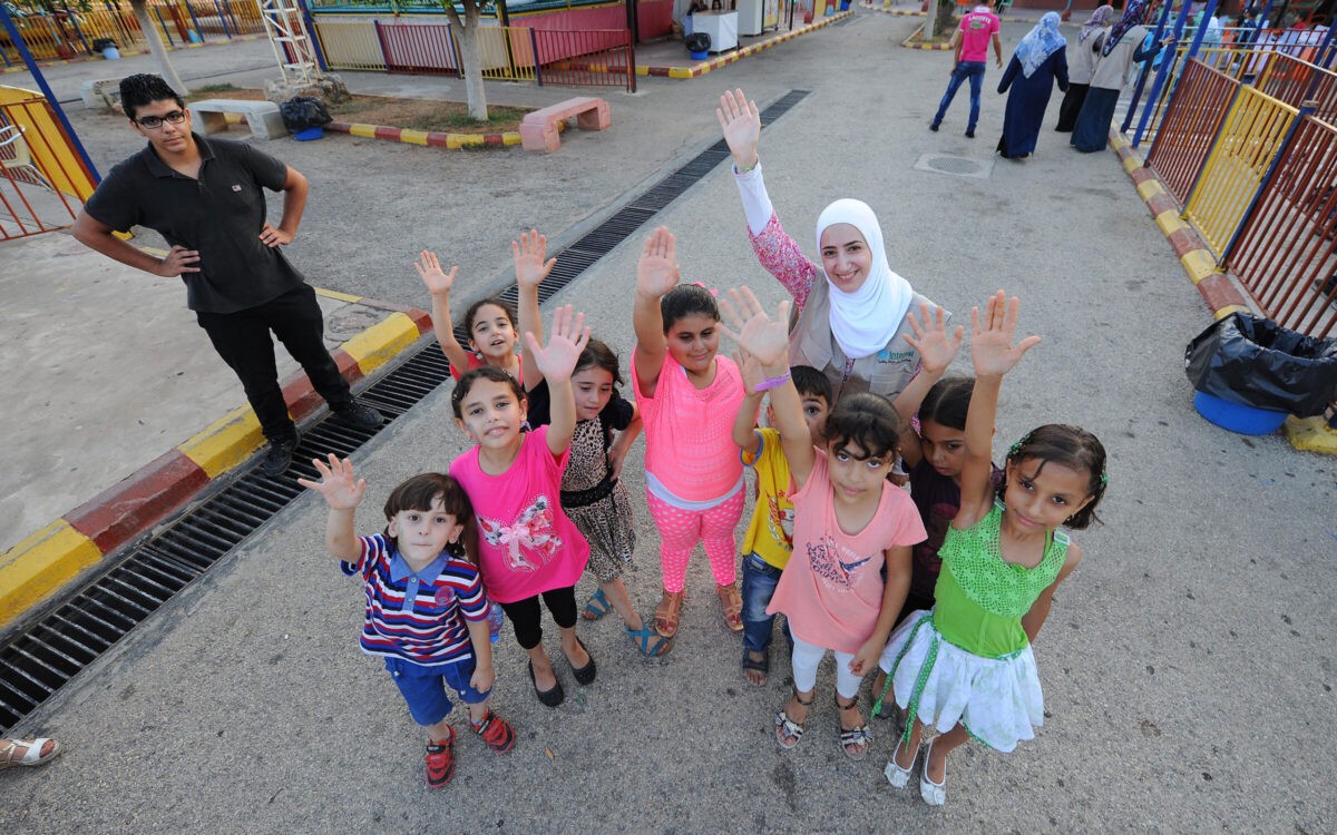 Interpal - With Palestinian school children in Gaza