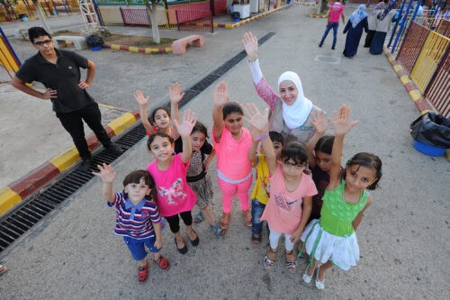 Interpal - With Palestinian school children in Gaza