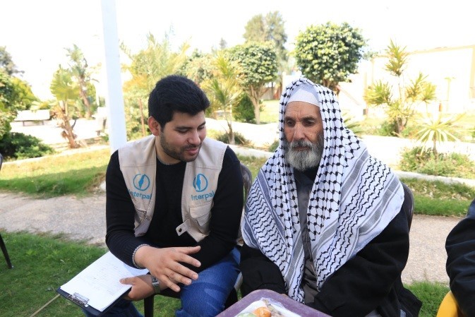 Providing special support to the elderly in Gaza