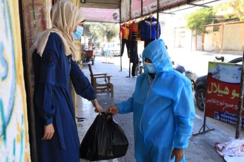 Helping Blind Students during Lockdown in Gaza