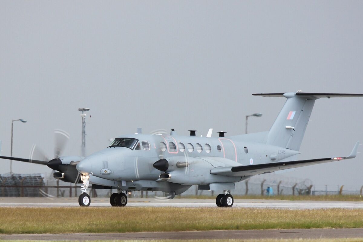 A Shadow R1 spy aircraft operated by the UK's Royal Air Force, accused of supporting the genocide in Gaza [Jerry Gunner / Wikimedia]