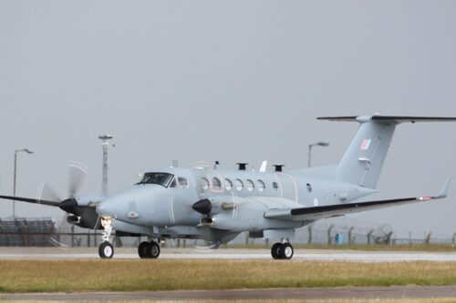 A Shadow R1 spy aircraft operated by the UK's Royal Air Force, accused of supporting the genocide in Gaza [Jerry Gunner / Wikimedia]